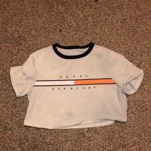“Happy Everyday” Crop Top